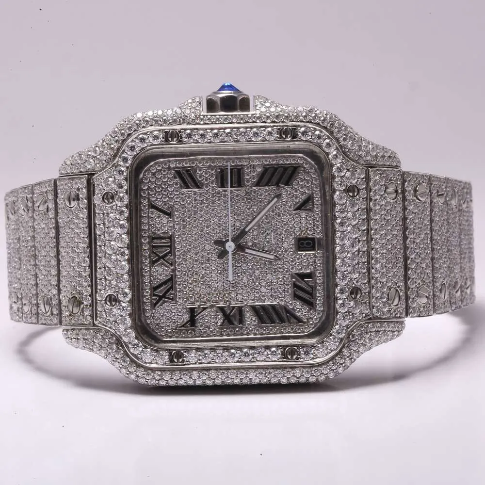 Luxury Looking Fully Watch Iced Out For Men woman Top craftsmanship Unique And Expensive Mosang diamond Watchs For Hip Hop Industrial luxurious 58752