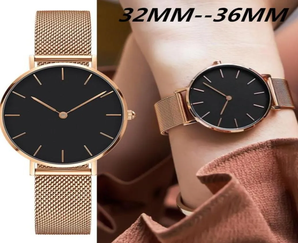 Donne di lusso guardano la moda orologio da polso DW Versione avanzata 36mm 32mm 28mm Materiale in acciaio inossidabile Orologi Montre de Luxe2922696