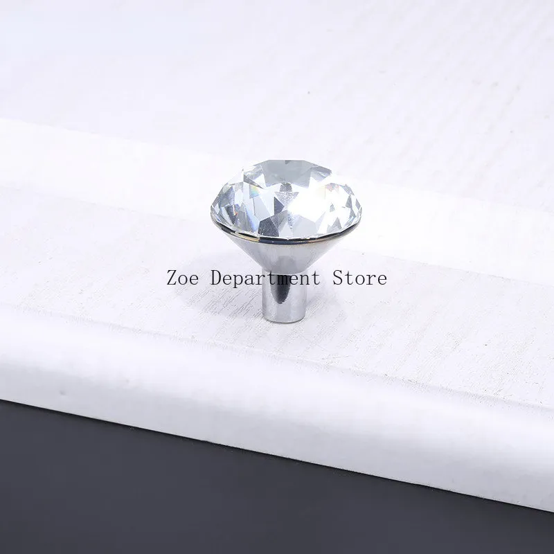 Luxury Diamond Crystal Cabinet Handtag Shoebox Closet Door Drawer Knobs Garderob Pullar Pullers Furniture Handle