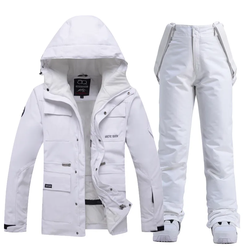 New Ski Suit Overalls Men Women Outdoor Ski Outfit Warm Windproof Waterproof Skiing Snowboarding Set Ski Jacket Pants Snow Coat