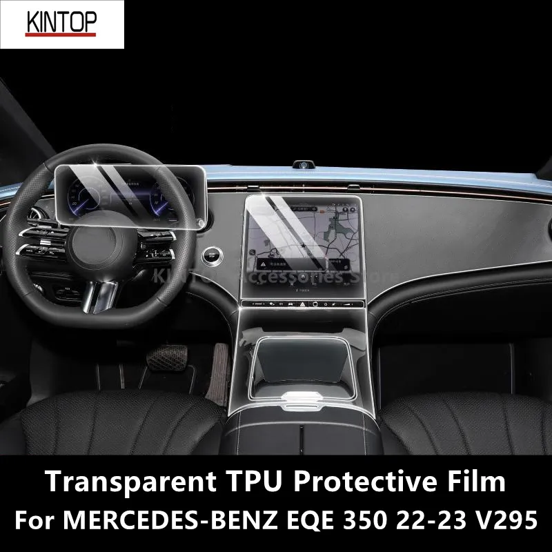 For MERCEDES-BENZ EQE 350 22-23 V295 Car Interior Center Console Transparent TPU Protective Film Anti-scratch Repair Film Refit