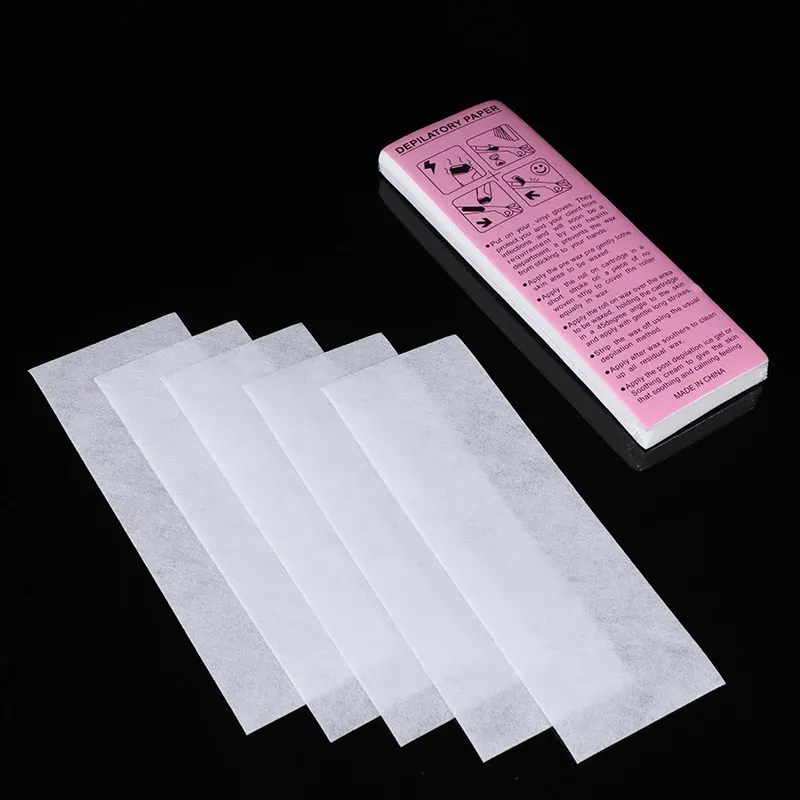 100pcs Removal Nonwoven Body Cloth Hair Remove Wax Paper Rolls High Quality Hair Removal Epilator Wax Strip Paper