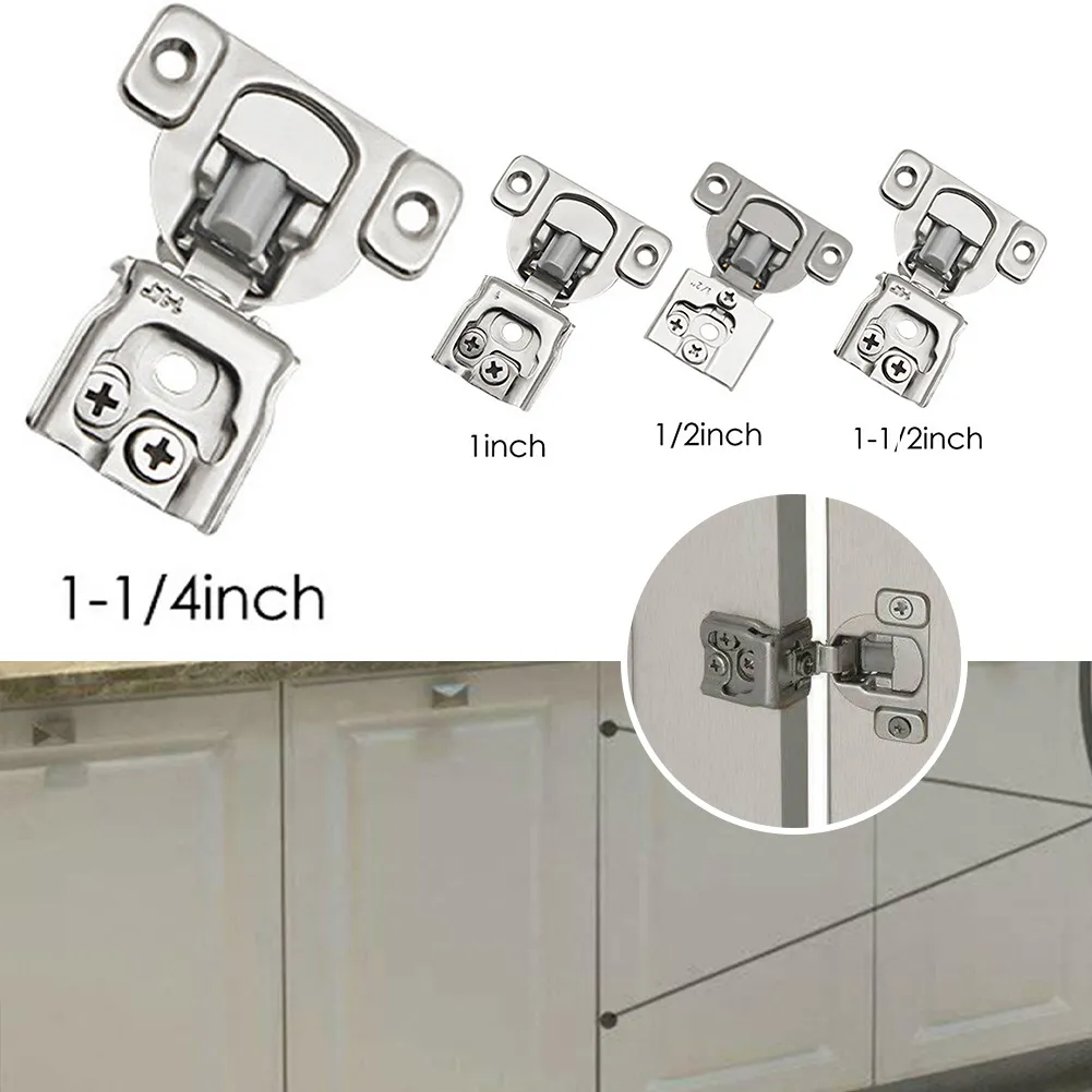 thumbnail image 2 of HnFshop 1.5 Inch 35mm Soft Close Cabinet Door Hinges - Hydraulic, Chrome, Steel 2 of 2