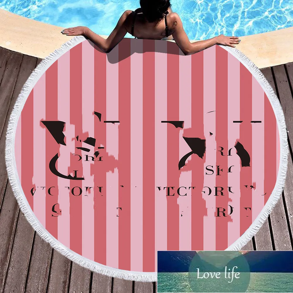 Круглый полотенце пляжного полотенца иностранной торговли цифровой печать кисточка круглое коврик для ванны полотенцы поперечного границ оптом
