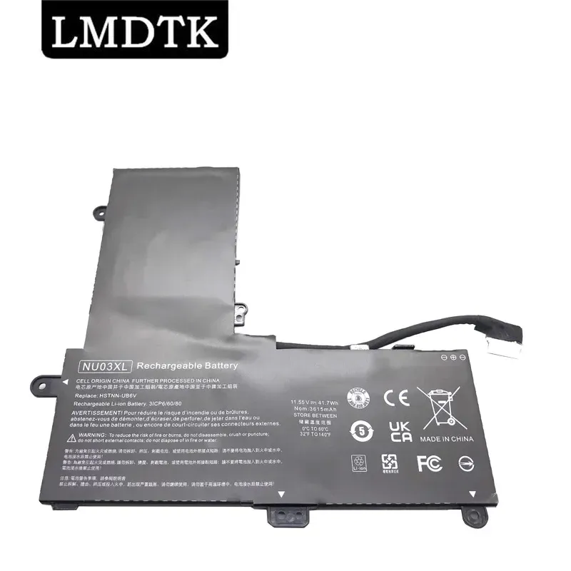 Baterías LMDTK nueva NU03XL batería de laptop para HP Pavilion X360 PC convertible 11U014UR HSTNNUB6V TPNW117 TPNC128 843536541 844201850