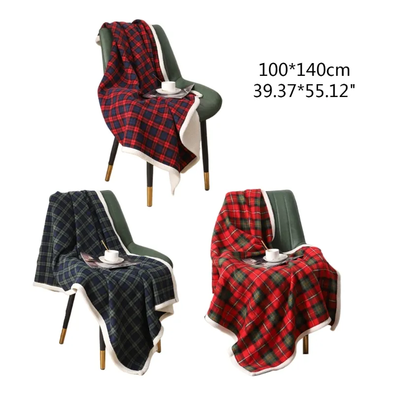 Sofá térmico grosso Coloqueiro da xampa xinga escocesa Clanta decorativa Material de poliéster de manta macio macio para sofá