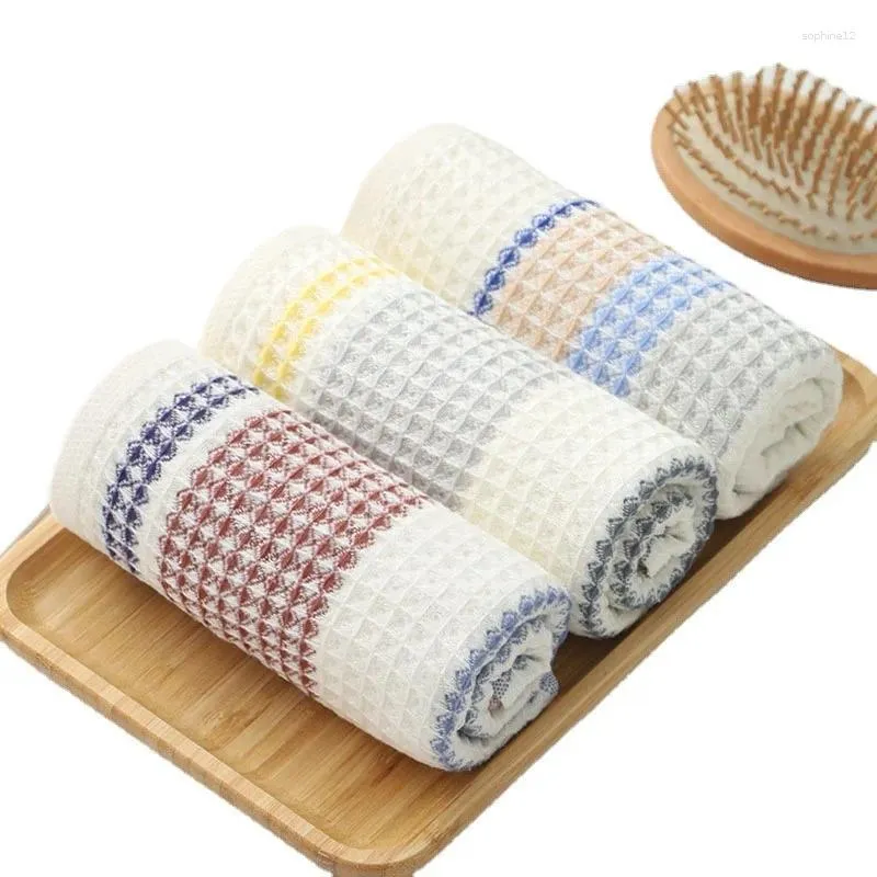 Handduk bomullsabsorberande badhanddukar för badrumsdusch Återställt ansikte 34x72cm mjukt hushåll