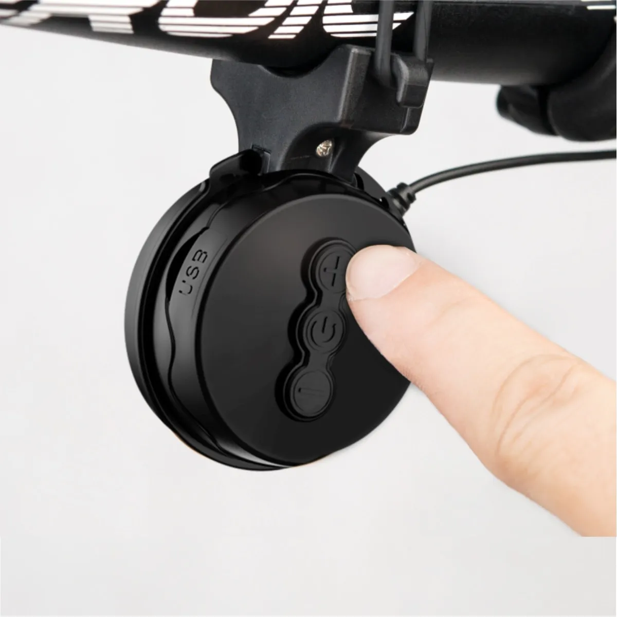 Twooc Bicycle Electronic Horn Volume Réglage 4 types de Cingtones classiques rechargeables 100 dB pas durs de la route durs durs