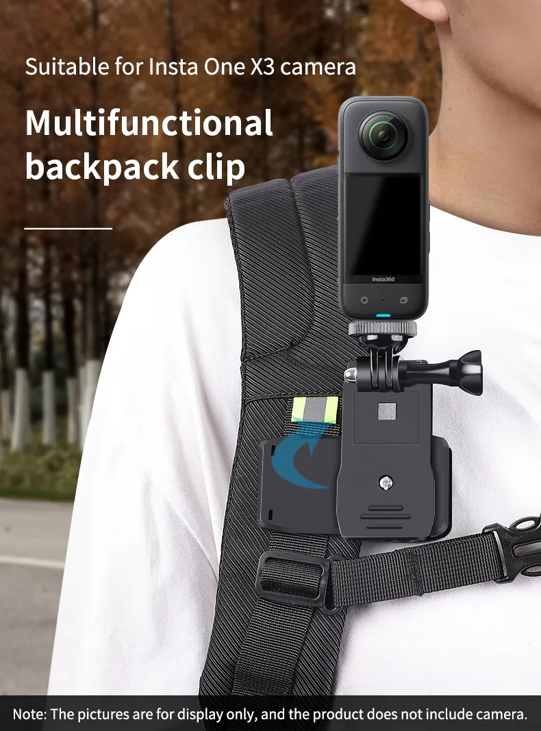 thumbnail image 2 of PellKing Accessories Kit For Insta360 One X5/X4/X3/X2/X,Third Version Video Vlog Necklace Neck 2 of 12