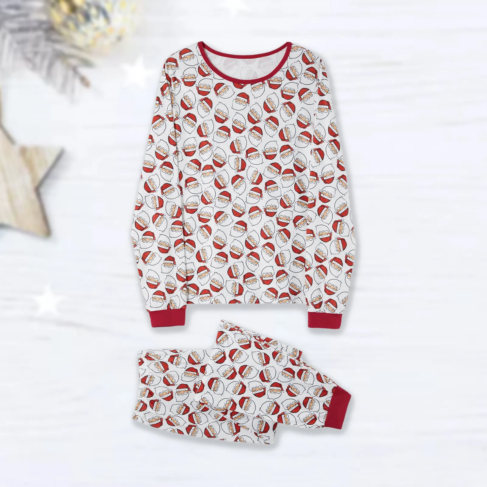 Christmas Family Matching Tenues maman papa enfants 2 pièces pyjamas Set Baby Rompers Casual Loose Sleepwear Vismas Famille Look Pyjamas