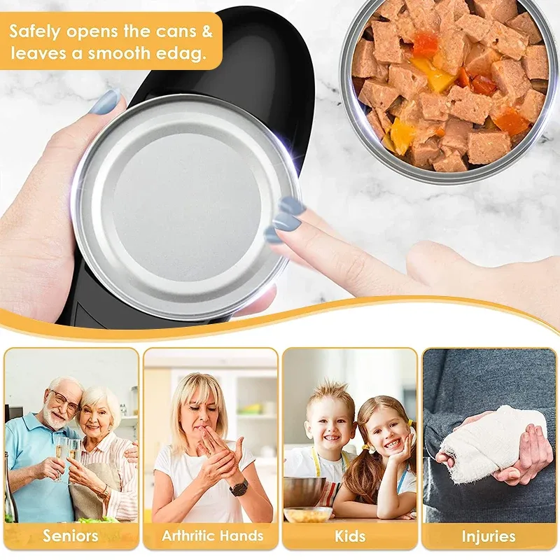 Tragbare Electric Dose Opener Flaschen Handheld Automatic Jar Opener Mini One Touch Öffnung Küchensicherheitswerkzeuge für den Haushalt