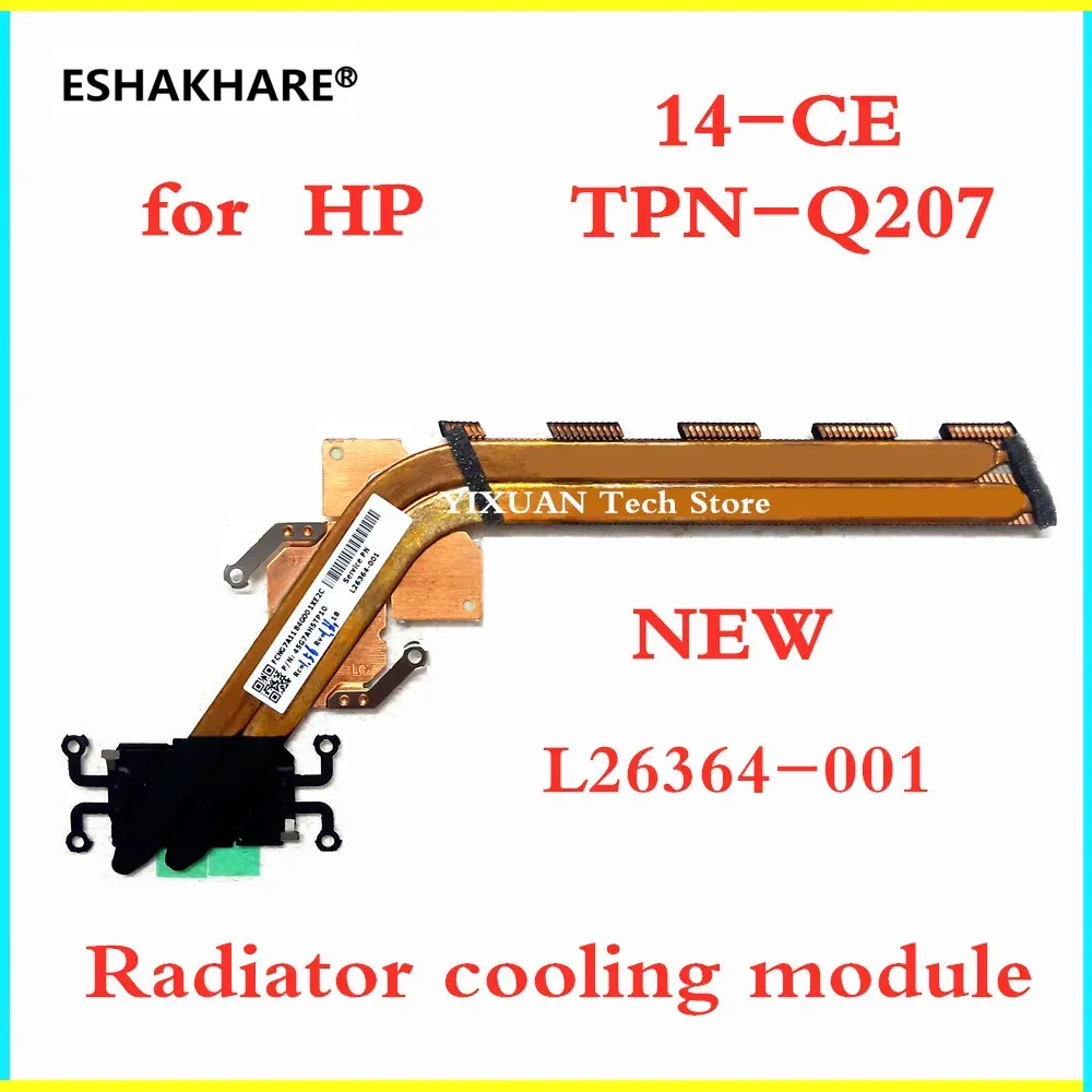 Cartes HP 14CE CE0027TX CE0016TU CE1007TX CE0035TX TPNQ207 Module de refroidissement du radiateur de ventilateur TPNQ207 TPNQ208 15CS L26364001 L26367001