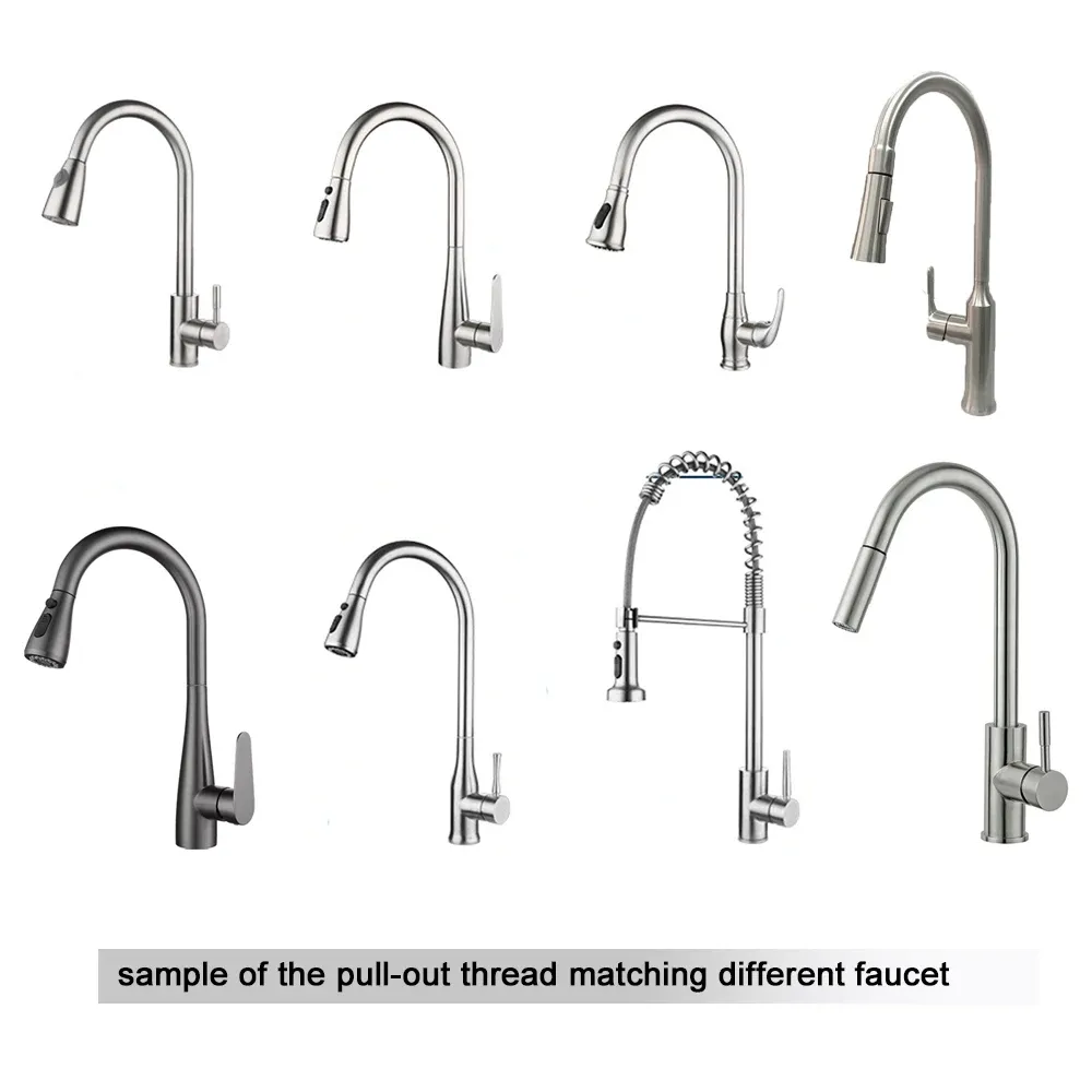 Fauce de cuisine Pièces de remplacement de la tête ABS ABS GOLD NICKLE CHROME CHROME PAPILER PUITRAGE DE BOUCHE BUSUSER FAUCET ACCESSOIR