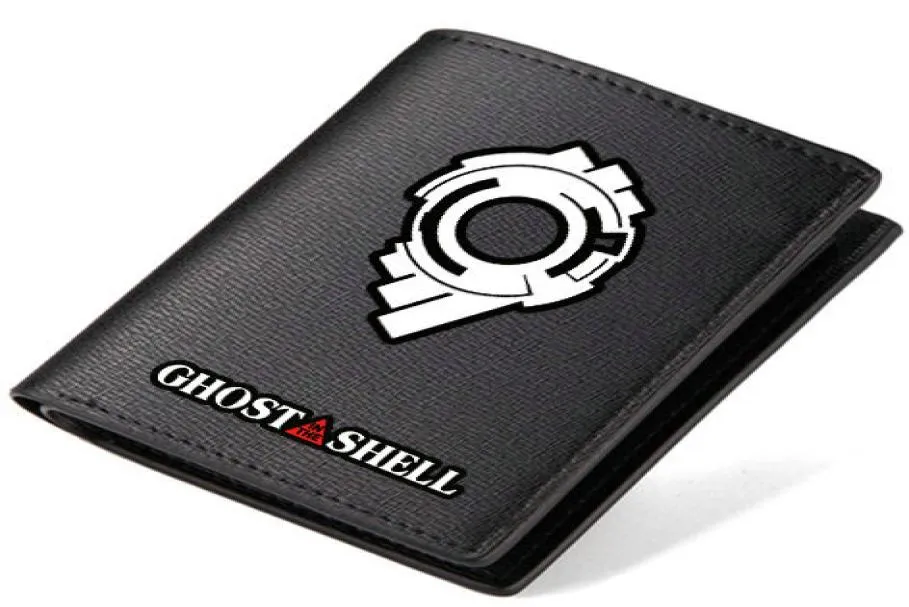 Ghost in the Shell Portfel Dobra torebka anime Krótka długa notatka gotówkowa Case Pieniądze Notecase skórzana torba Burse Holders4278548