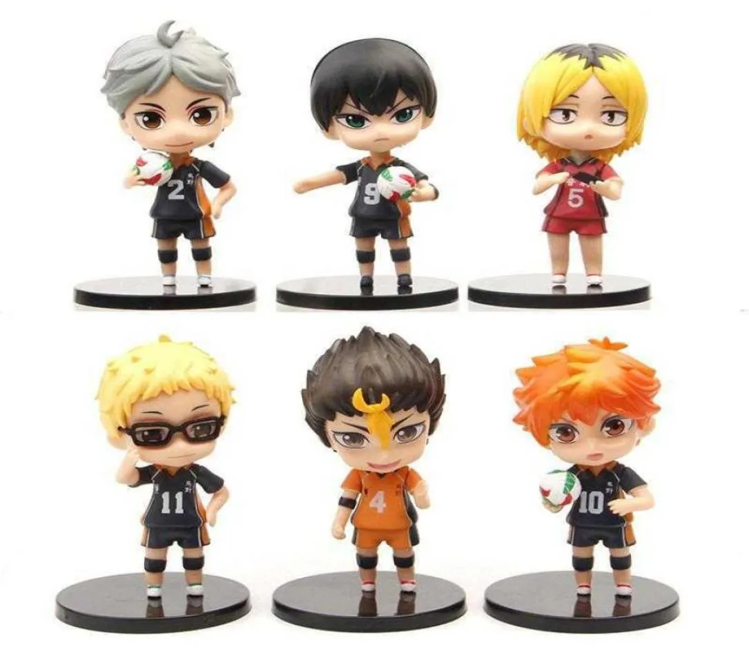 Anime Haikyu Hinata Shoyo Kageyama Tobio Action Figur handgefertigtes Puppen Kinder039s Spielzeugmodell Dekoration Handwerk Geschenk für Boy6299085