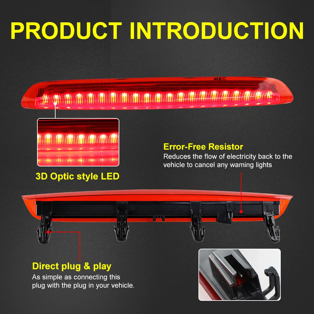 FELPE Car Led Brake Lamp Car Tail Light LED High 3rd Rear Third
