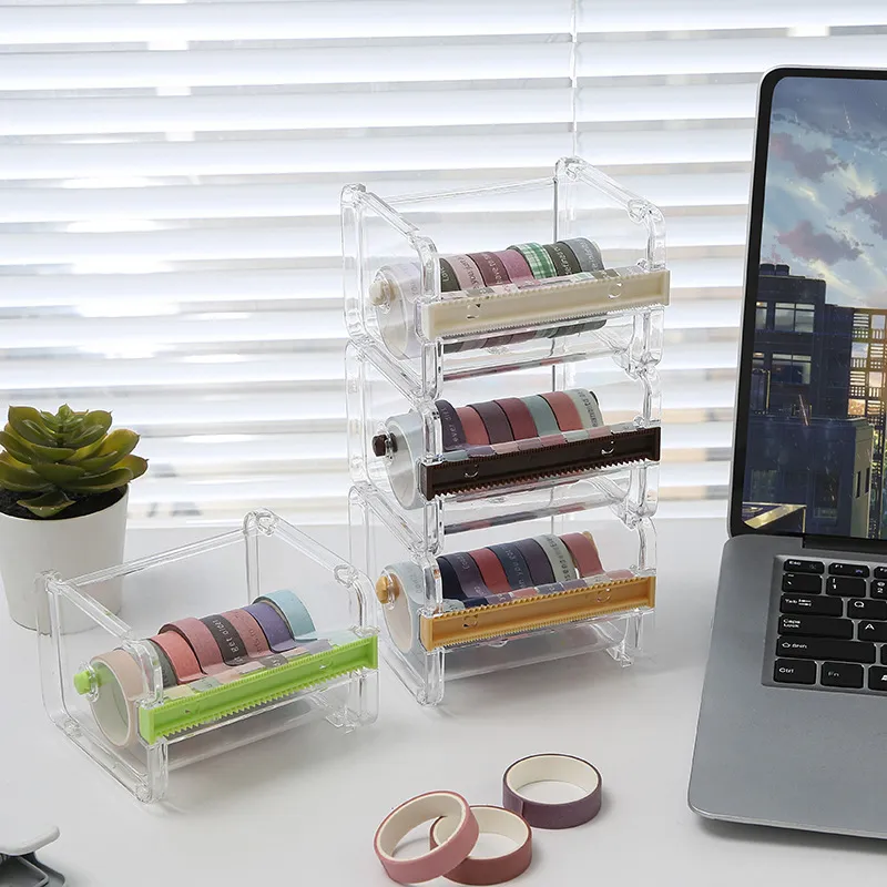 Maschendo a nastro Washi Washi Storage Organizzatore Organizzatore Cutter Office Office Organizzatori di organizzatori scolastici Stationery Office