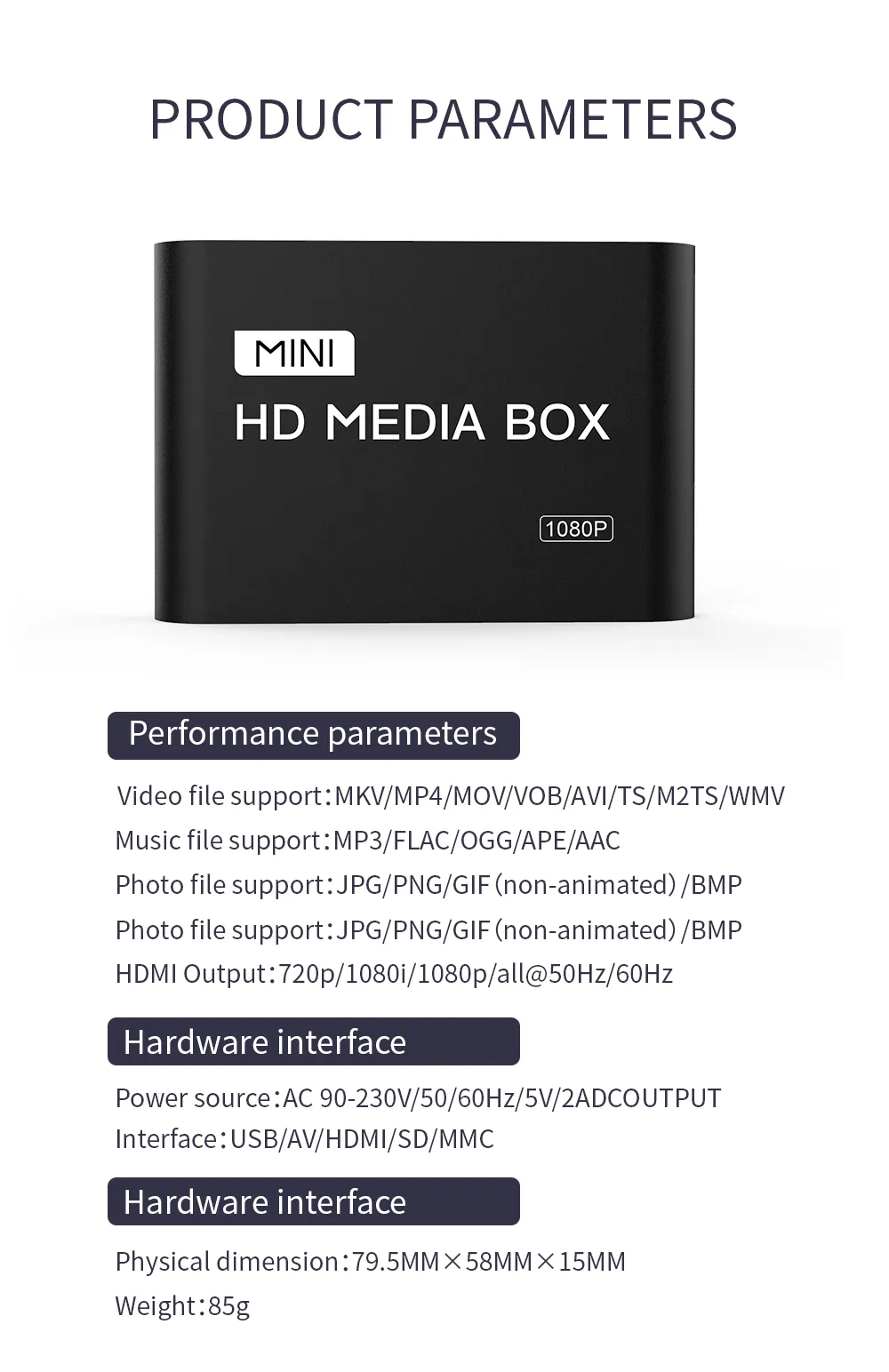 Mini Multimedia Player: 1080P Full HD Media Box For... From Ddmyhome ...