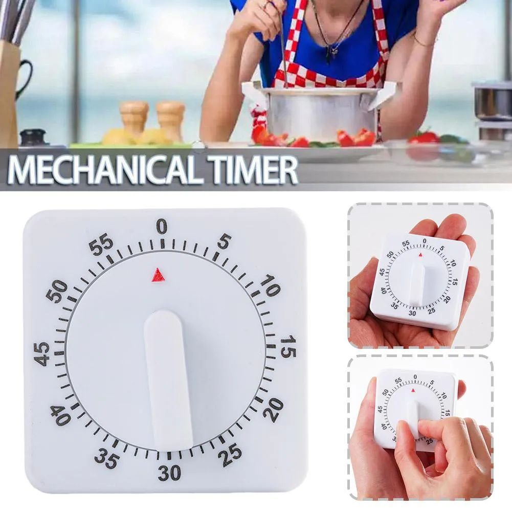 Küche Mechanik Timer Stunde Alarm 60 Minuten Stoppuhr Alarmzähler Alarm Timer Zählen Sie Alarm Reminder Reminder Home Backwerkzeuge