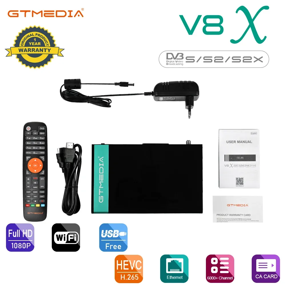 Finder Gtmedia V8X V8 Nova DVBS/S2/S2X satellite receiver Support m3u support HD TV Receiver 1080P latest update V8X with Mars