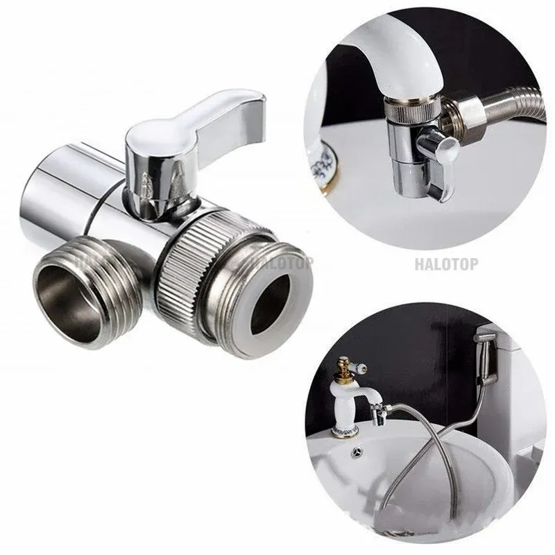 M22/M24 Switch Faucet Adapter Kitchen Sink Splitter Diverter Valve Water Tap Connector för toalett Bidet Dusch Badrumskök