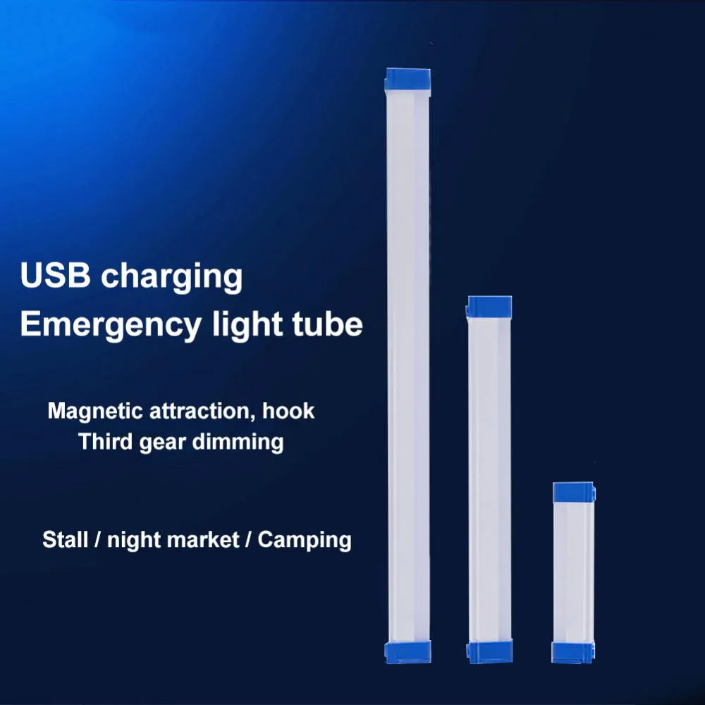 17cm/52cm LEDチューブLEDテントライトUSB充電式懐中電灯ポータブルモバイル電源緊急時光光屋外キャンプ