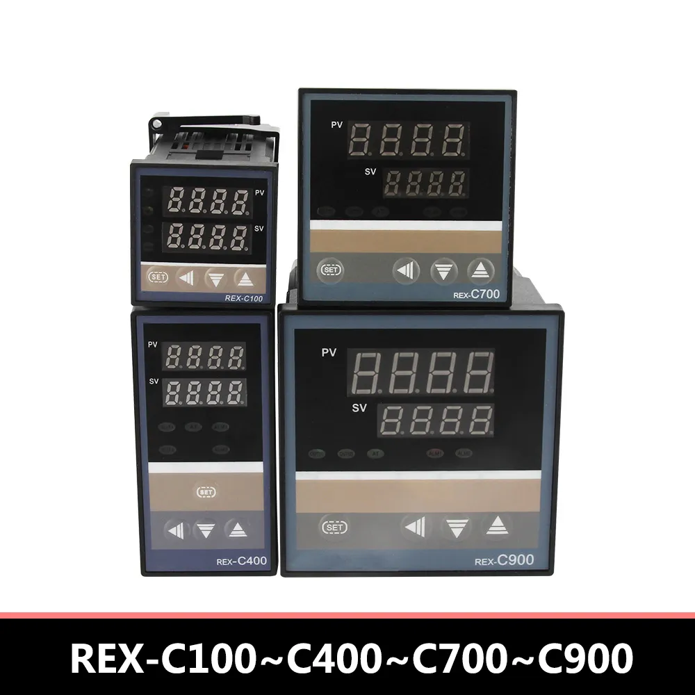 PID RKC Dijital Akıllı Endüstriyel Sıcaklık Denetleyicisi 220V Röle Rex-C100-C400-C700-C900 Termostat SSR Röle Çıkışı