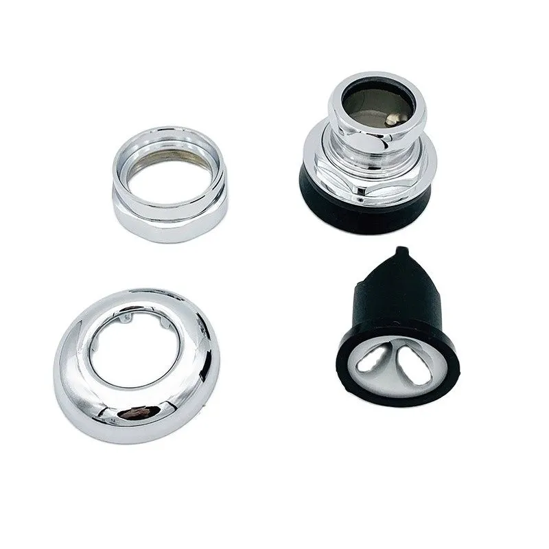 Squat Toilet Flush Valve Downcomer Pedal Type Copper Drainpipe Flush Water Angle Pipe Accessories Seal Ring Decorative Cover Nut