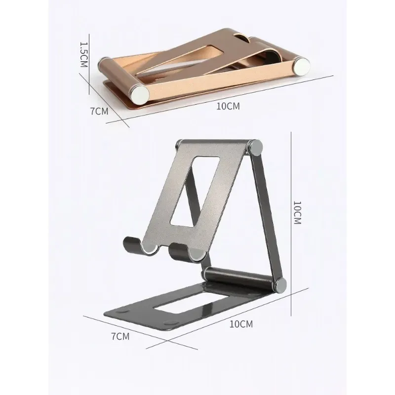 Metal Desktop Tablet Holder Table Mobile Foldable Extend Support Desk Cell Phone Holder Stand for IPhone IPad Adjustable Stands