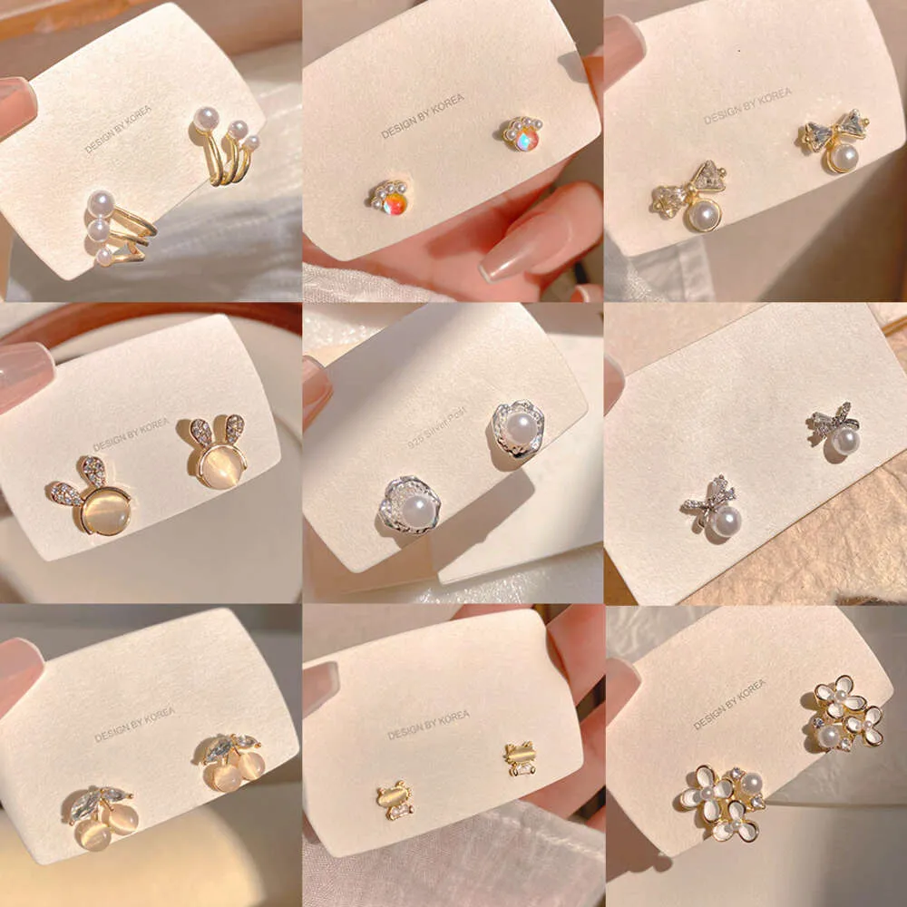 925 orecchini ago d'argento per donne versatili e personalizzati piccoli delicati in stile perla avanzato mini minimalista