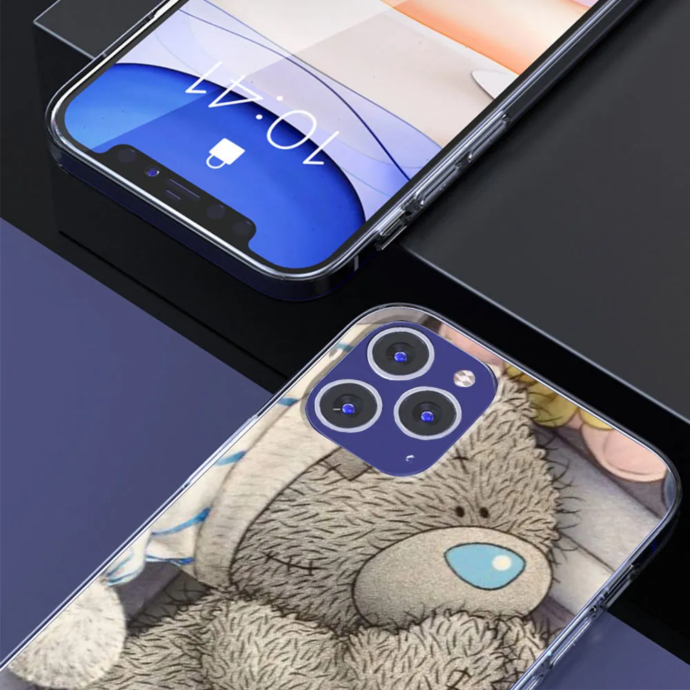 Tatty Teddy Bear Me to You pour iPhone 15 11 14 Pro Max 13 12 Mini XR XS 7 8 Plus x Couverture TPU Clear TPU
