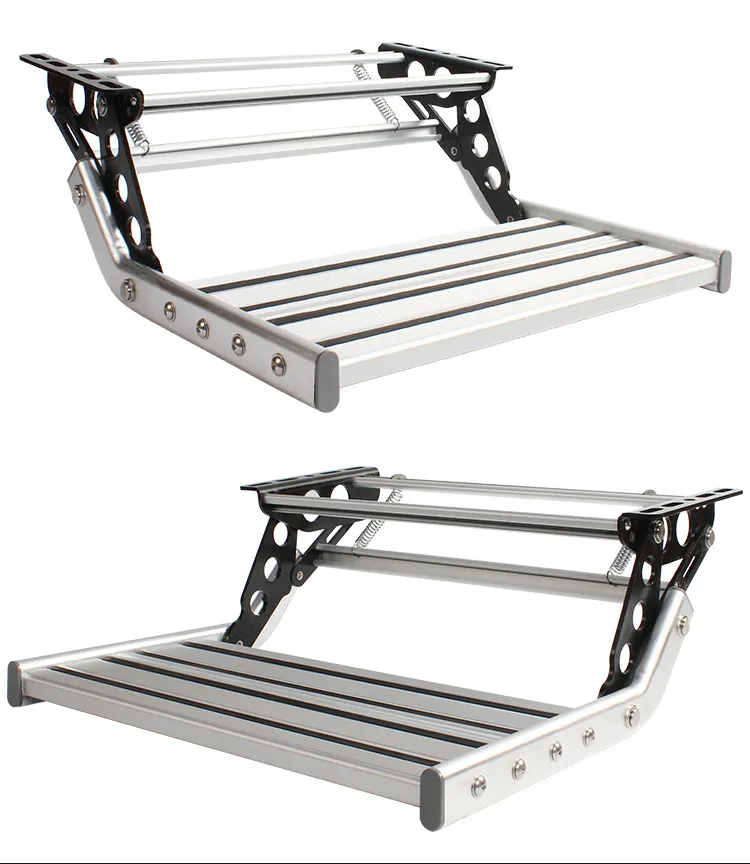 Portable Foldable Rv Steps Portable Steps For Motorhomes | Folding Aluminum Alloy RV Pedal Step ...
