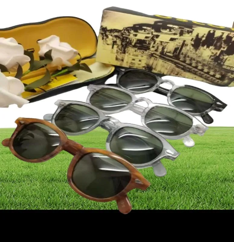 Высококачественные солнцезащитные очки Johnny Depp Lemtosh Style Men Men Wintage круглый оттенок