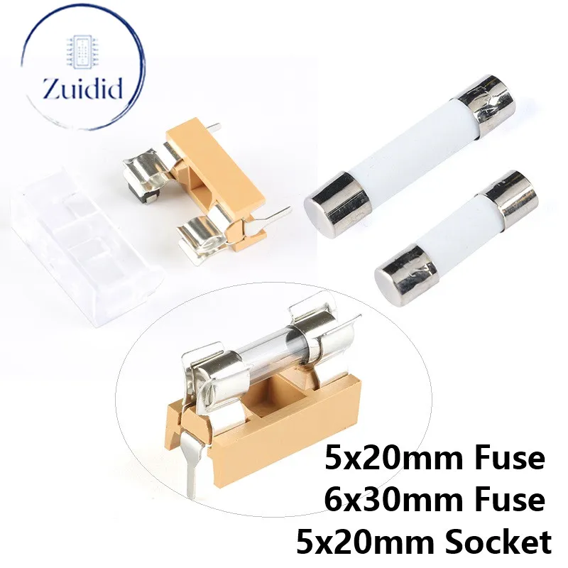 10/1pcs 5*20 mm 6*30 mm Szybki Blow Fuse 6x30 mm 5x20mm 250 V 1A 2A 3A 4A 5A 6A 10A 15A 15A 20A Ubezpieczenie Sniło Tube Bezpieczeństwo