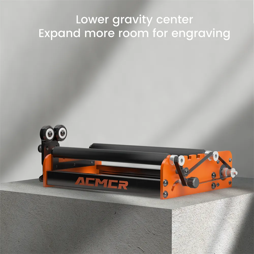 ACMER M2 Laser Rotary Roller Laser Engraver Module Y-axis Rotary Roller 360° Rotating for ORTUR XTOOL ATOMSTACK Laser Engraver