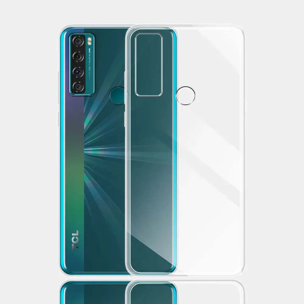 Funda De Silicona Suave Para TCL 20 SE - Cubierta TPU Gel, Anti-Choque, Delgada Y Protectora, Color Husky