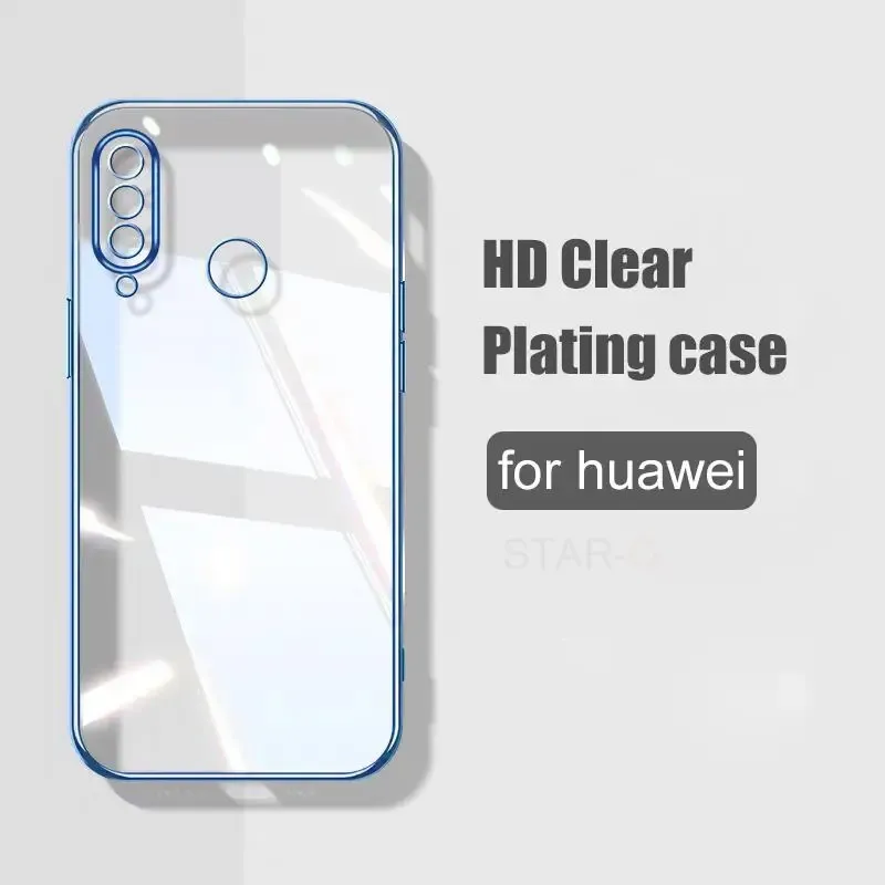 Funda transparente de silicona para Huawei, cubierta trasera de lujo para Huawei P30 Lite P20 P40 P50 Pro Mate 20 P 30, P30lite P30pro