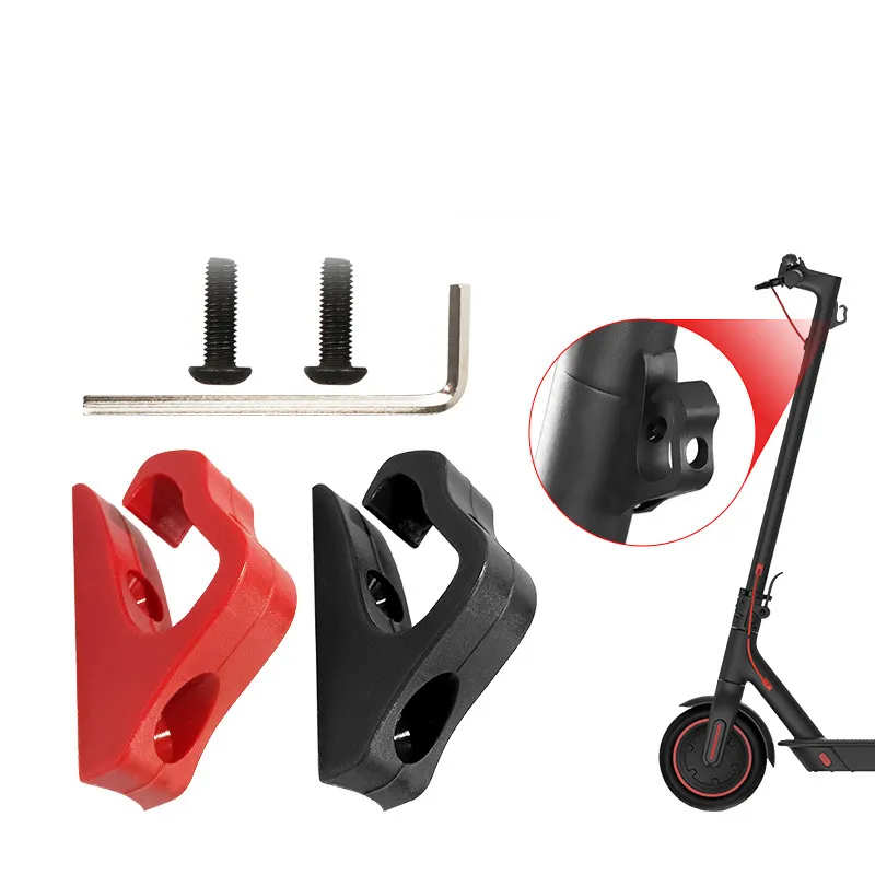 Cabide de gancho frontal da scooter elétrica para m365/1s/pro scooter acessórios saco de capacete duplo garra de garra de armazenamento rack