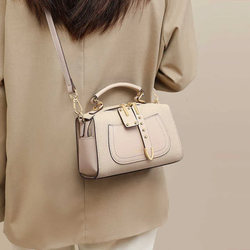 2024 Womens Crossbody Tasche echtes Lederkissen Luxus eine Schulterhandtasche kleine Taschen