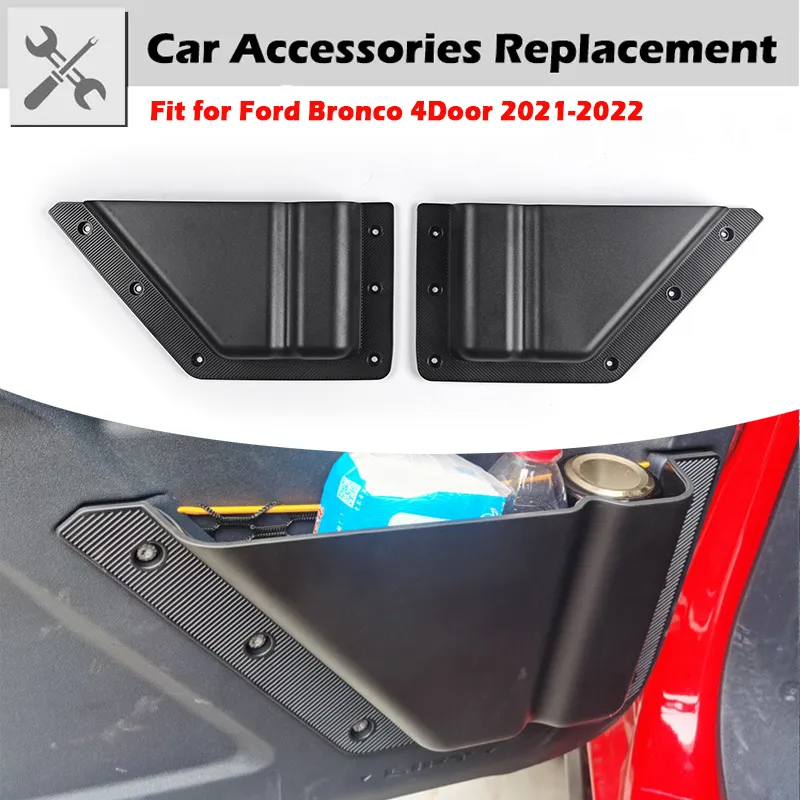 Rima 2 pezzi Auto Organizzatore Organizzatore Pocket Pocket Fit per Ford Bronco 2021 2022 2/4 Porte Accessori per auto