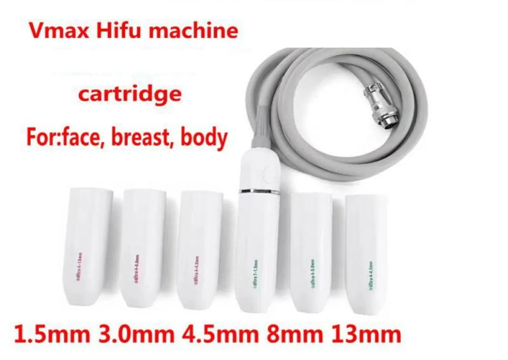 Machine Vmax Hifu 30mm45mm80 mm et cartouche 13 mm pour ultrasons HIFU REPOLER REPOLATION FACE MACHINE DHL 8446378