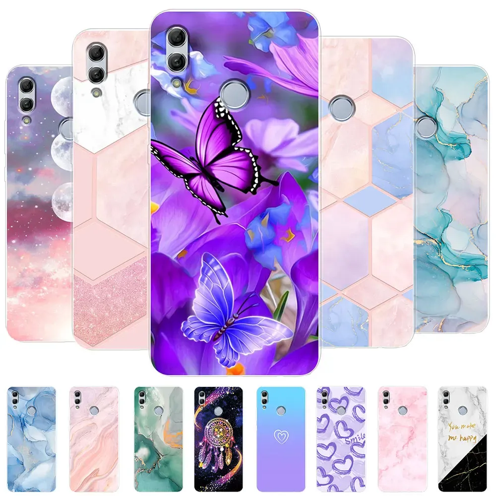 Pour Huawei Honor 10 Lite Case 10X Lite Butterfly Clear Couverture Case pour Honor 10 Honor 10i Transparent Back Bumper Silicone Shelicone