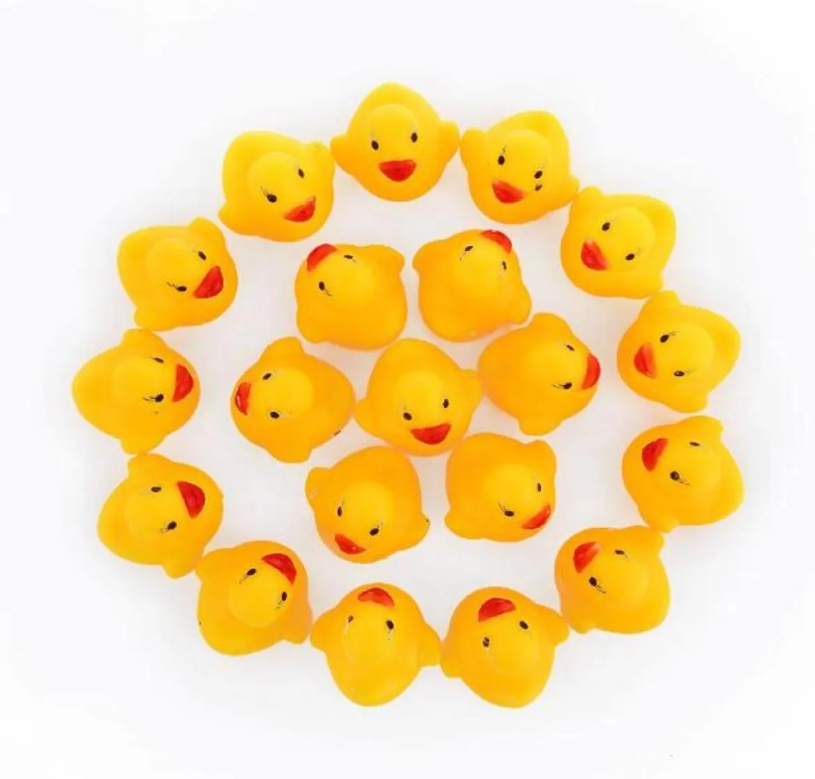 PVC Duck da bagno di anatra in gomma in gomma con suono galleggiante per bagno da bagno per bambini flottante per nuoto Regalo per la spiaggia intera Mini bagno di gomma DUC3879392