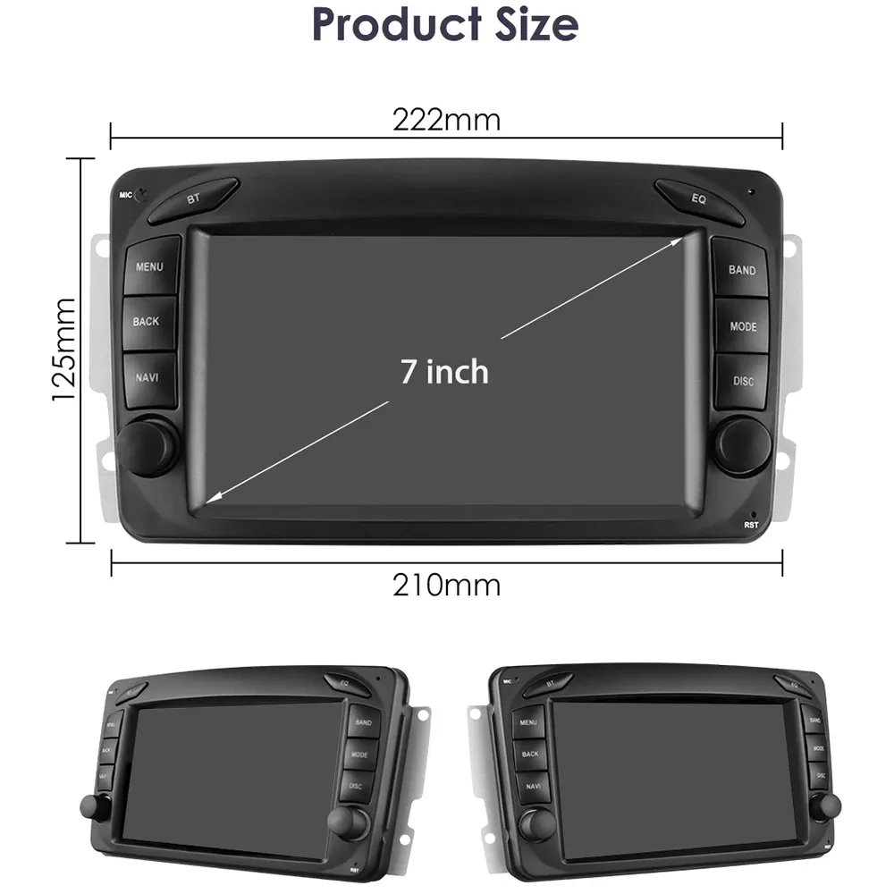 新型Switch 87862 Android 12 Autoradio For Mercedes Benz CLK W209 A W168