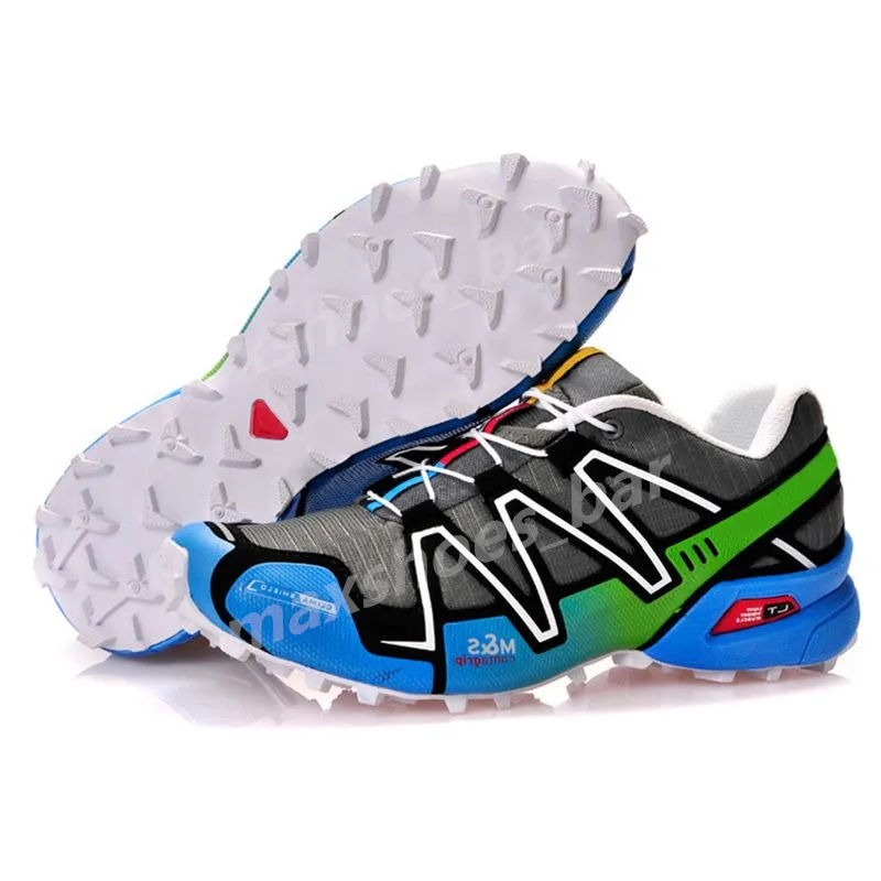 Speed Cross 3 CS пробегает мужские кроссовки Speedcross 3S Runner III Black Green Blue Red Trainers Мужчины спортивные кроссовки Chaussures Zapatos 40-48 M411