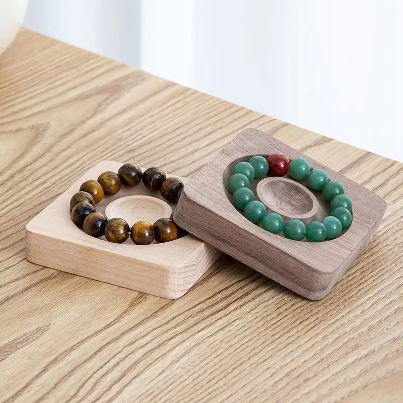 DIY BRAFACELATES Holzplatte Perlenschale Design Schmuck Messwerkzeuge Handwerk Geschenke Organizerfach Bamboo Natural Board