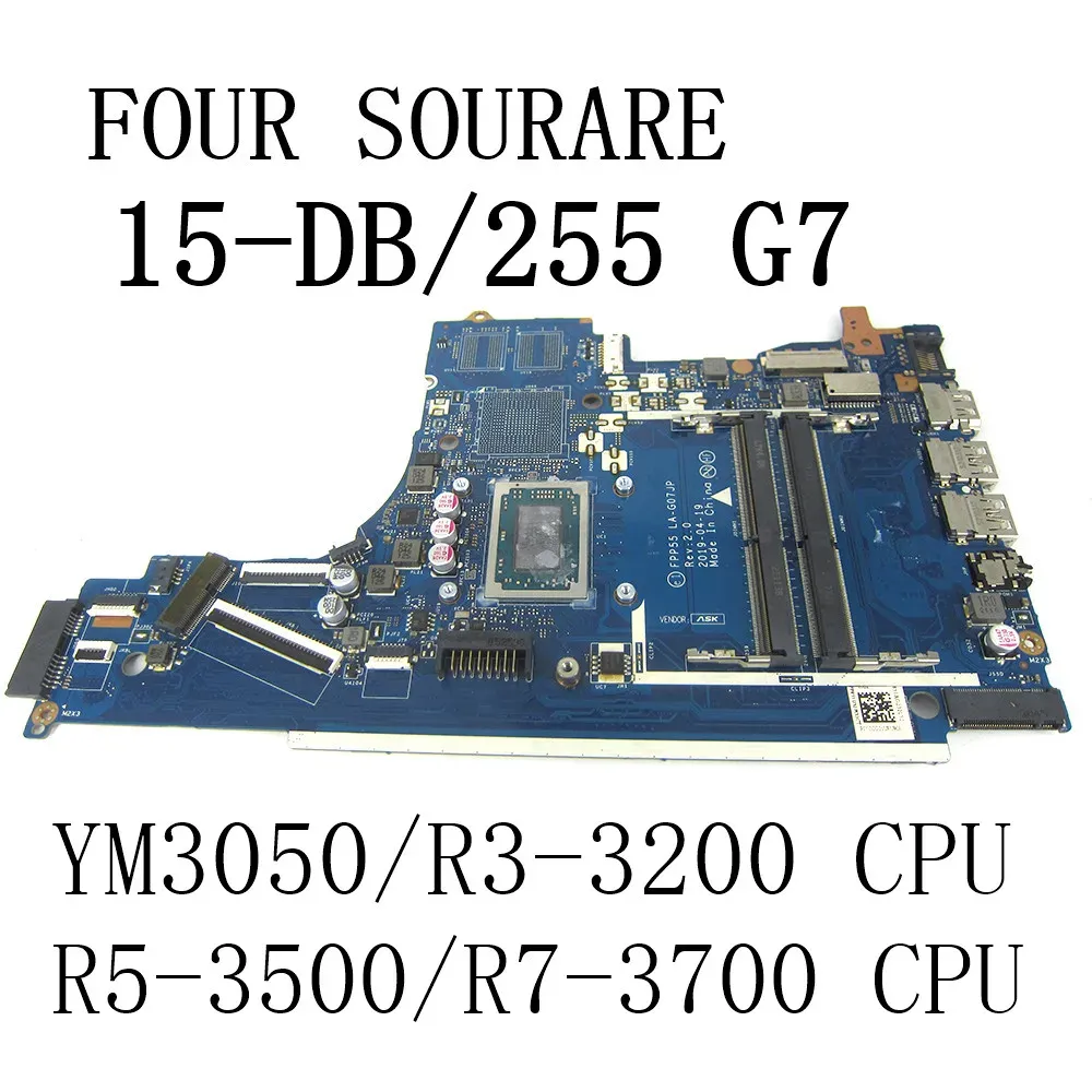 Moederbord voor HP 15TDB 15DB 15DX -serie laptop moederbord met YM3050/R33200U/R53500U/R73700U CPU FPP55 LAG07JP Maineboard