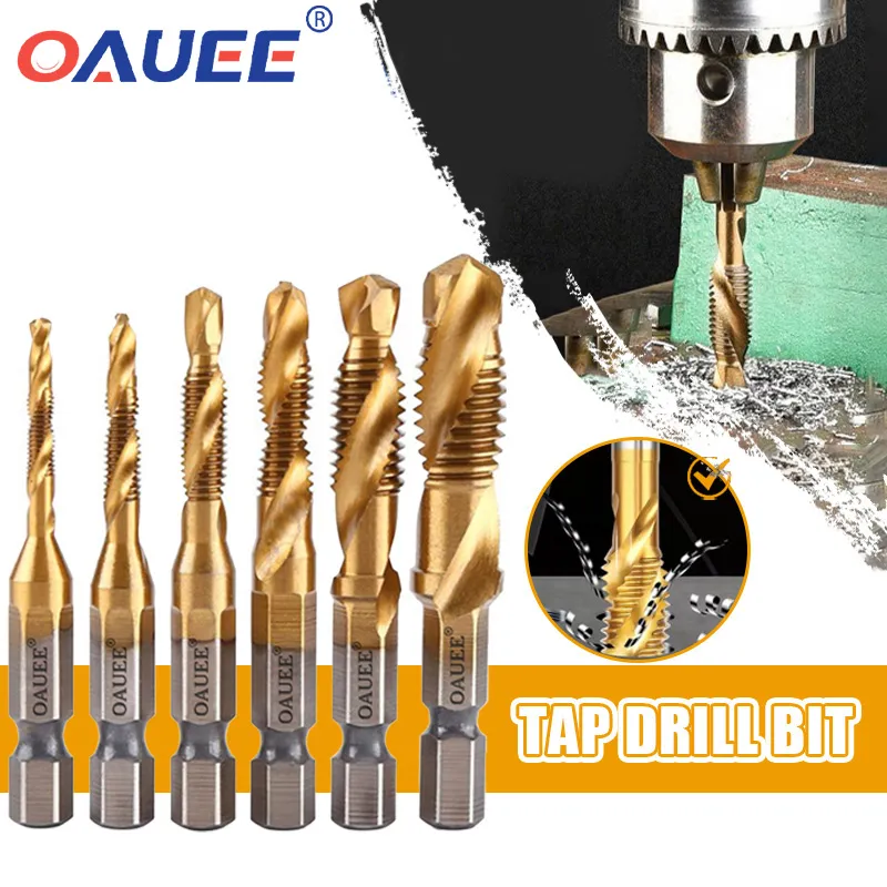 Titanium Plated HSS Screw Thread Tap Tap Drill Bit Set Set 1 Compound Bits For M3 M10 Hand Tools From Homepro12 3.03 DHgate.Com