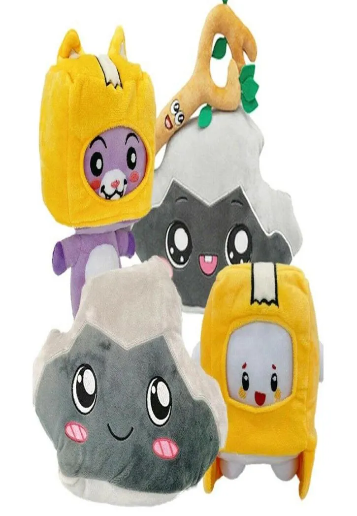 Ensemble de 4 pièces Boîte dégingandée Toys en peluche boxy foxy rocky arbre branche stich anime2278330