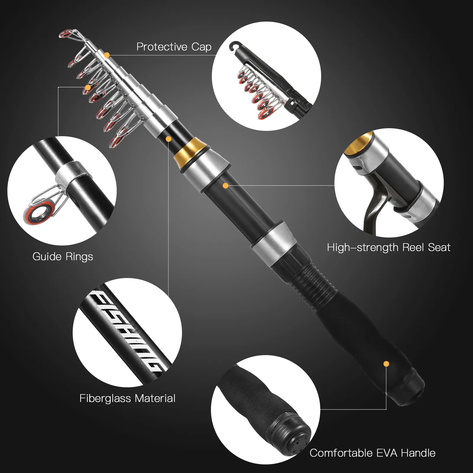 best material for strength in fishing pole Carbon Pole, Powerful Tool High Lure Fishing Comfortable Grip Wear Resistance Ponds (Curved Handle) Sports, Fitness & Outdoors The Best Fishing Rod |
